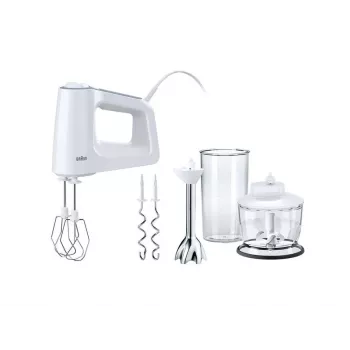 Braun MultiMix 3 HM 3137 WH rankinis plaktuvas 500 W baltas