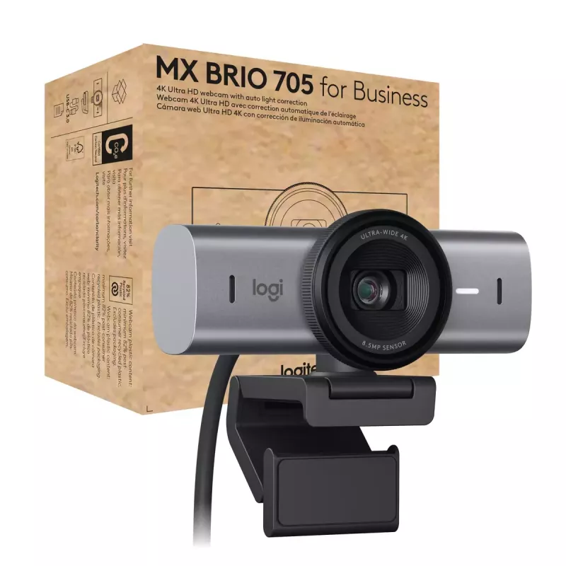 Internetinė kamera Logitech MX Brio 705 8,5 MP 4K Ultra HD USB 3.2