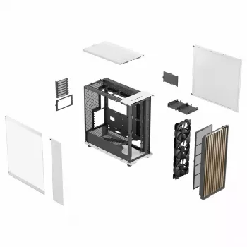Korpusas Fractal Design FD-C-NOR1X-04 Midi Tower Baltas