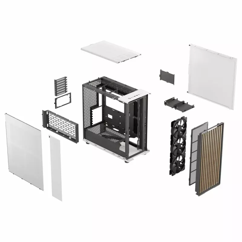 Korpusas Fractal Design FD-C-NOR1X-03 Midi bokštas Baltas