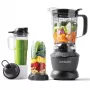 Stalo blenderis NUTRIBULLET NBF500DG — 1,9 L dubuo, 1200 W, ledo smulkinimas, sidabrinis