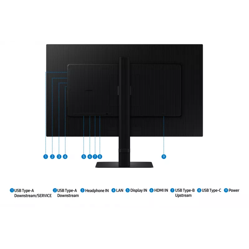 Samsung S80UD 68,6 cm (27 inch) 4K Ultra HD LCD monitor, juodas