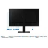 24 colių Quad HD LCD monitorius Samsung S60UD LS24D600UAUXEN — 2560×1440, IPS, 5 ms, USB-C PD 90W, USB 3.2 šakotuvas, VESA