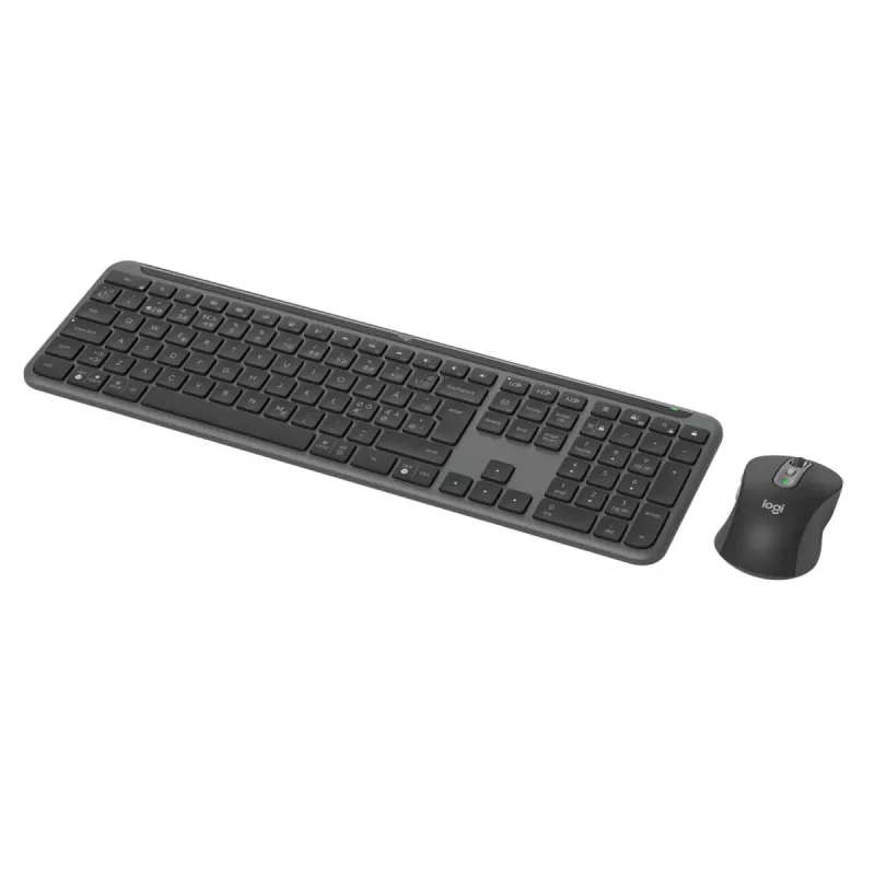 LOGITECH Signature Slim Combo MK950 – belaidė klaviatūra ir pelė, grafitas, QWERTY Danų/ Suomių/ Norvegų/ Švedų