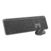 LOGITECH Signature Slim Combo MK950 – belaidė klaviatūra ir pelė, grafitas, QWERTY Danų/ Suomių/ Norvegų/ Švedų