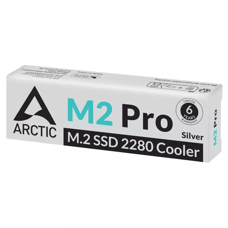 ARCTIC M2 Pro (Silver) - Aušintuvas M.2 diskams, radiatorius, sidabrinis
