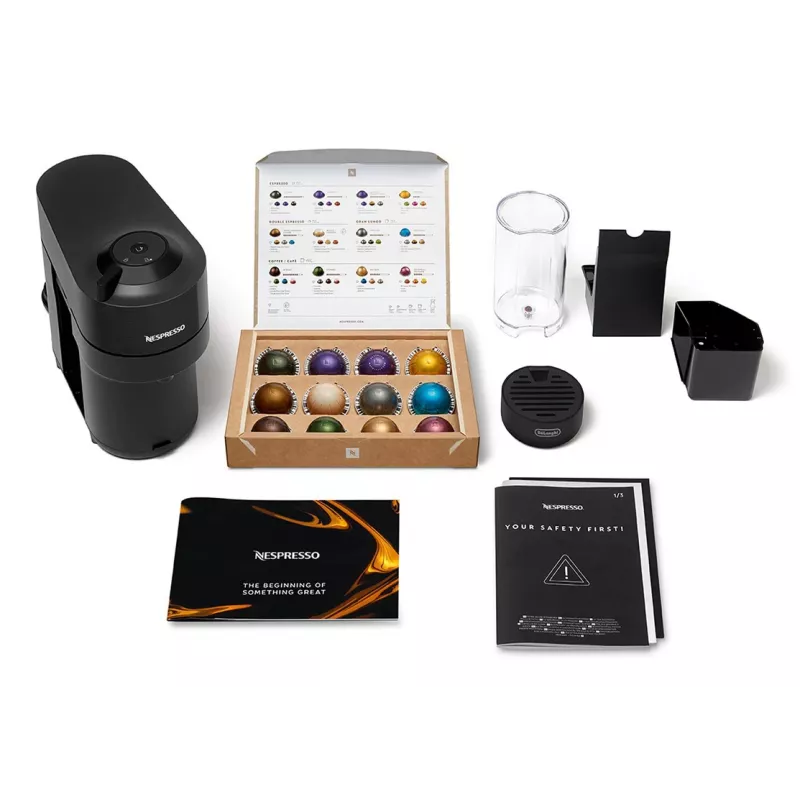 Kavos aparatas De’Longhi NESPRESSO® Vertuo Pop ENV90.B - Liquorice Black, kapsulinis, 0.56 L, 1260 W, juodas