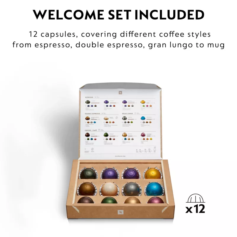 Kavos aparatas De’Longhi NESPRESSO® Vertuo Pop ENV90.B - Liquorice Black, kapsulinis, 0.56 L, 1260 W, juodas