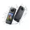 Veiksmo kamera Insta360 X4 — 72 MP, 8K (7680×3840) CMOS, 1/2 colio sensorius, įmontuotas ekranas, Wi‑Fi, 120 kadrų/s, MicroSD, 602 g, juoda