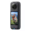 Veiksmo kamera Insta360 X4 — 72 MP, 8K (7680×3840) CMOS, 1/2 colio sensorius, įmontuotas ekranas, Wi‑Fi, 120 kadrų/s, MicroSD, 602 g, juoda