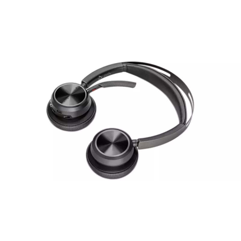 HP Poly Voyager Focus 2 USB-C-C ausinės + USB-C/A adapteris