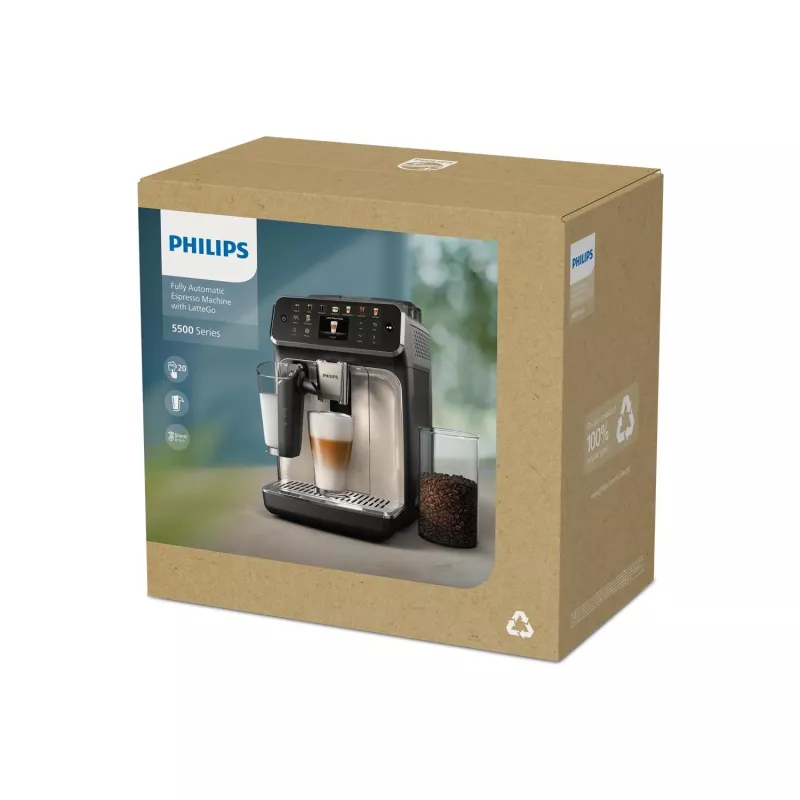 Philips 5500 serijos EP5549/70 kavos aparatas – pilnai automatinis espresso aparatas 1,8 L