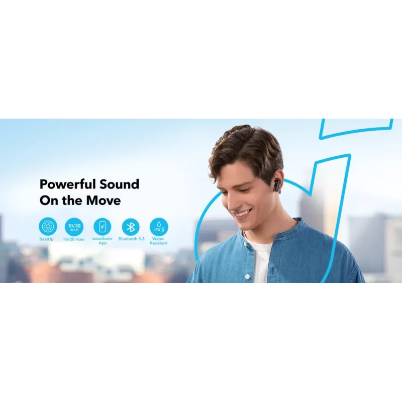 Belaidės ausinės ANKER Soundcore R50i A3949G12 – juodos