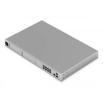 Valdomas jungiklis UBIQUITI UniFi Dream Machine Pro Max, 9 prievadai 2,5G Ethernet, 1U stovas, 2×SFP+, 10G palaikymas, 60W galia