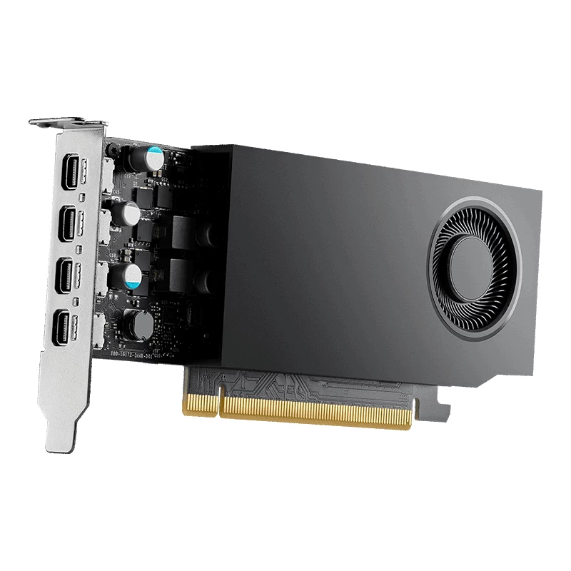 PNY NVIDIA RTX A1000 – 8 GB GDDR6 Low Profile 4x mDisplayPort 1.4a