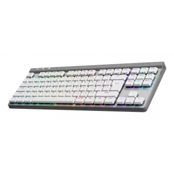 Klaviatūra Logitech G G515 LIGHTSPEED TKL, belaidė RF / Bluetooth / USB, QWERTY US International, balta