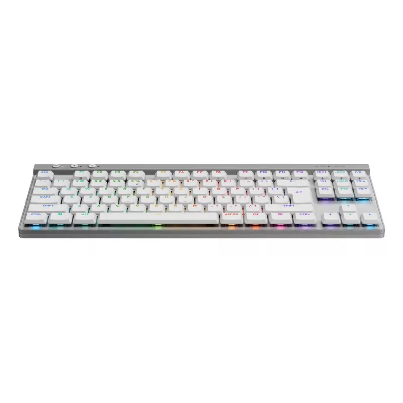 Klaviatūra Logitech G G515 LIGHTSPEED TKL, belaidė RF / Bluetooth / USB, QWERTY US International, balta