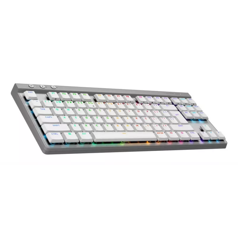 Klaviatūra Logitech G G515 LIGHTSPEED TKL, belaidė RF / Bluetooth / USB, QWERTY US International, balta