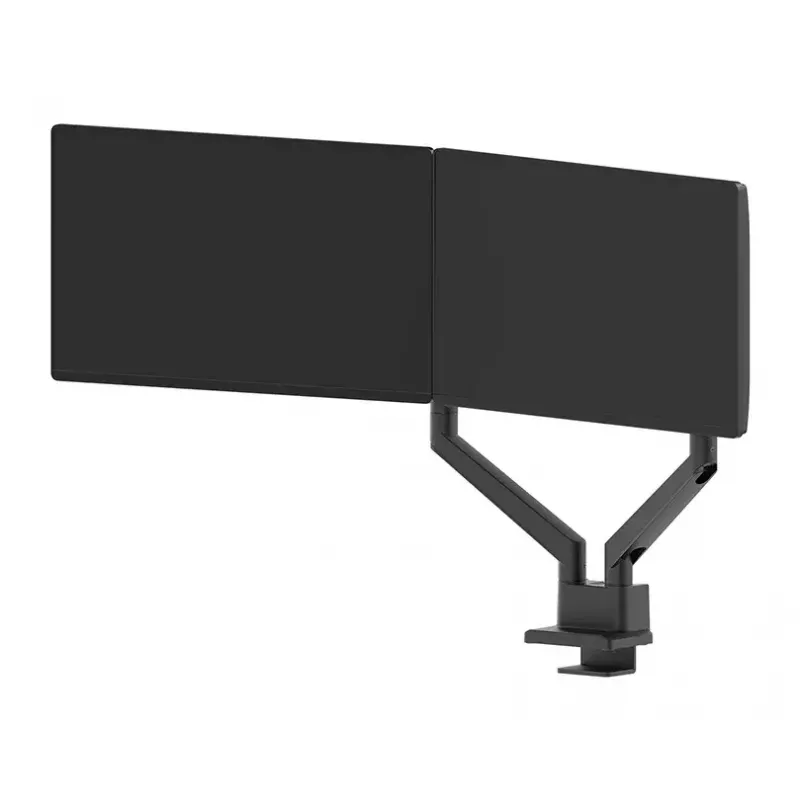 Neomounts DS70-250BL2 dviejų monitorių stalinis laikiklis su dujine spyruokle, 9 kg, 17–32 col.