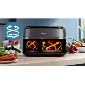 Karšto oro gruzdintuvė Philips 3000 serijos NA351/00 – 9 L, 2750 W, 8 programų, Rapid Air