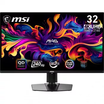 MSI MAG 321UPX QD-OLED monitorius 80 cm (31,5 col.) 3840 x 2160 4K Ultra HD juodas