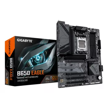 Motininė plokštė GIGABYTE B650 EAGLE ATX, AMD B650 mikroschemų rinkinys, Socket AM5, DDR5, 4x DIMM, 3x M.2, PCIe 5.0 x16