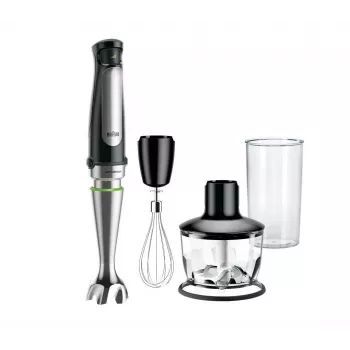 Braun MQ 7035X Panardinis blenderis 0,6 L 1000 W Juodas, satino plienas