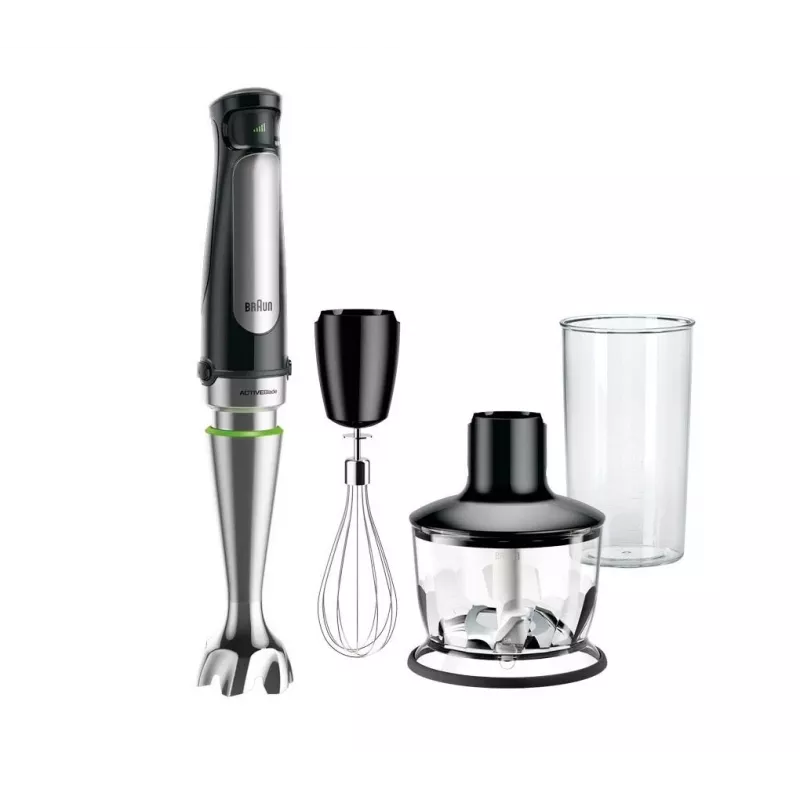 Braun MQ 7035X Panardinis blenderis 0,6 L 1000 W Juodas, satino plienas