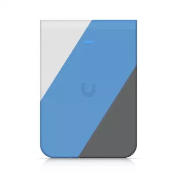 Prieigos taškas UBIQUITI U7 Pro Wall – sieninis belaidis ryšys Wi‑Fi 6, 2.4/5/6 GHz, 6 erdvinių srautų, 2500 Mbps LAN, PoE (44–57 V), vidaus patalpoms, baltas