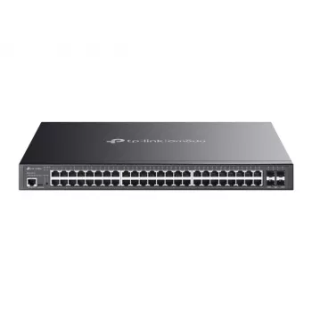 TP-Link Omada SG3452XMPP valdomas L2+ tinklo jungiklis, 48 prievadų PoE, Gigabit Ethernet (10/100/1000), 1U, juodas