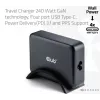 CLUB3D CAC-1918 Universalus juodas kroviklis su 4 USB Type-C prievadais, 240 W, GaN