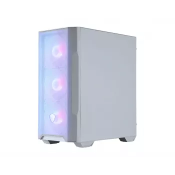 Korpusas MSI MAG FORGE M100R Midi Tower permatomas, baltas