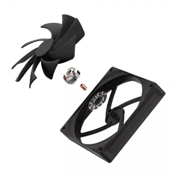 NZXT F140Q 140 mm korpuso ventiliatorius juodas tyliai