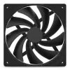 NZXT F140Q 140 mm korpuso ventiliatorius juodas tyliai