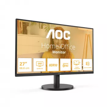 AOC B3 U27B3M monitorius 68,6 cm (27 colių) 3840 x 2160 pikselių 4K Ultra HD LCD juodas