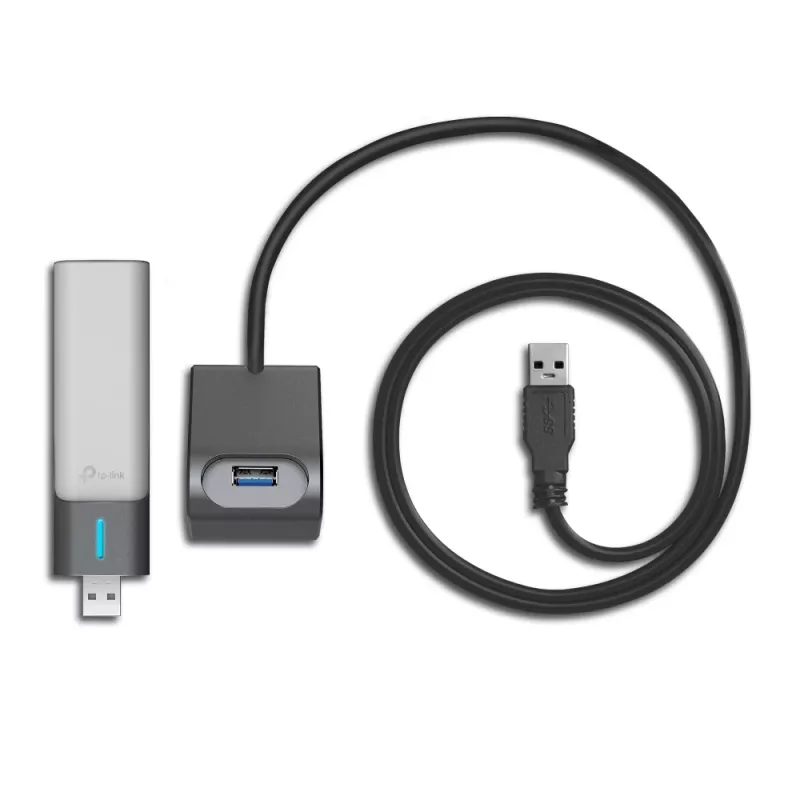 Belaidis USB adapteris TP-Link Archer AX3000 (Archer TX50UH) – dviejų juostų Wi‑Fi 6, USB 3.2 Gen1, iki 3000 Mbps, vidinė antena, Windows 11