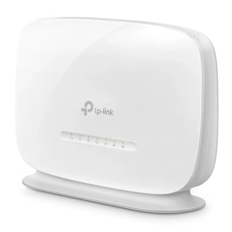 TP-Link TL-MR105 300 Mbps belaidis N 4G LTE maršrutizatorius, Wi-Fi 4 (802.11n), vieno dažnio juosta (2,4 GHz), Ethernet LAN, 4G, baltas
