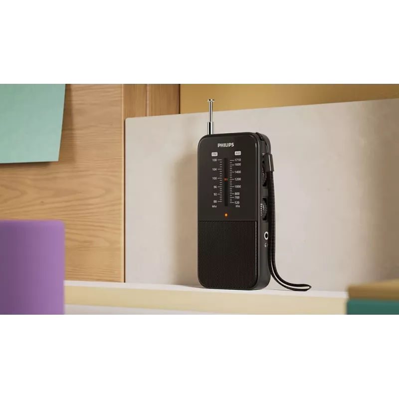 Nešiojamas radijo imtuvas Philips TAR1509/00 Analoginis AM FM Juodas