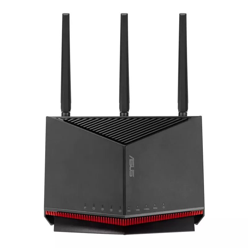 ASUS RT-BE86U belaidis maršrutizatorius 10 Gigabit Ethernet dviejų juostų (2,4 GHz / 5 GHz) Juodas
