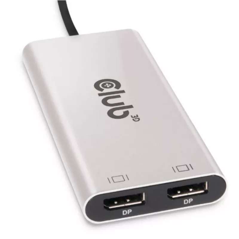 CLUB3D Thunderbolt™ 3 į DisplayPort™ dviejų monitorių adapteris 4K60Hz M/F