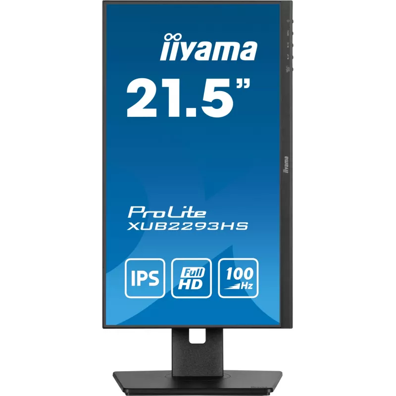 Monitorius iiyama ProLite XUB2293HS-B6 54,6 cm (21,5 colio) 1920 x 1080 pikselių Full HD LED Juodas