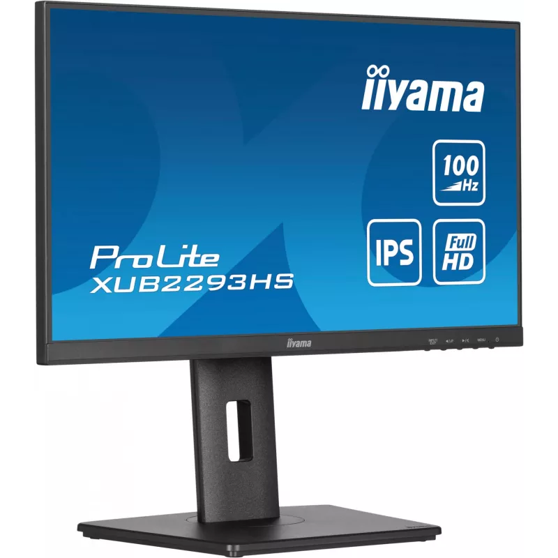 Monitorius iiyama ProLite XUB2293HS-B6 54,6 cm (21,5 colio) 1920 x 1080 pikselių Full HD LED Juodas