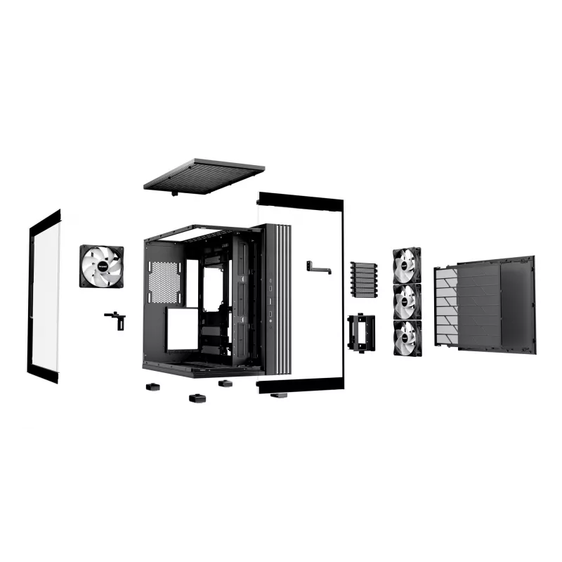 PC korpusas be quiet! LIGHT BASE 600 LX Midi Tower juodas