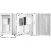 Korpusas be quiet! LIGHT BASE 600 DX White Midi Tower, ATX/microATX/Mini-ATX, stiklinis šonas, RGB priekis, USB-C