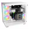 Korpusas be quiet! LIGHT BASE 600 DX White Midi Tower, ATX/microATX/Mini-ATX, stiklinis šonas, RGB priekis, USB-C