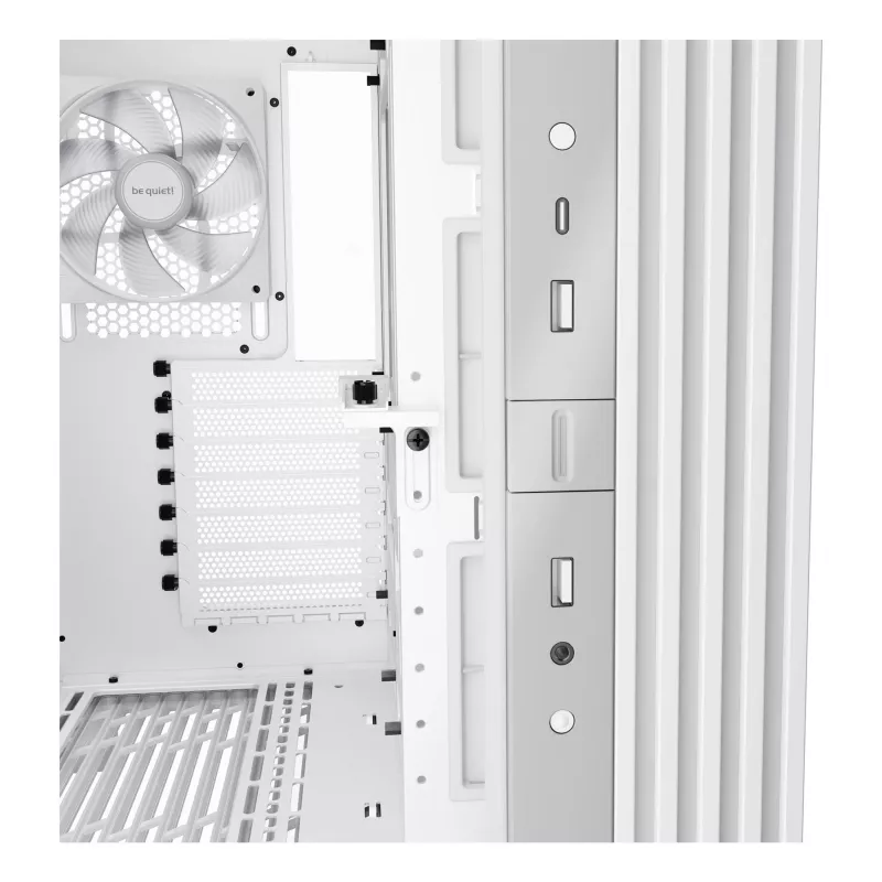 Korpusas be quiet! LIGHT BASE 600 DX White Midi Tower, ATX/microATX/Mini-ATX, stiklinis šonas, RGB priekis, USB-C