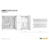 Korpusas be quiet! LIGHT BASE 600 DX White Midi Tower, ATX/microATX/Mini-ATX, stiklinis šonas, RGB priekis, USB-C