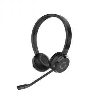Jabra Evolve 65 TE - Link390a MS Stereo, belaidis ir laidinis, 20–20000 Hz, biurui / skambučių centrui, 106,3 g, ausinės, juodos