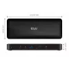 CLUB3D CSV-1583 Thunderbolt 4 dokstotelė / prievadų replikatorius, 16-in-1, juoda