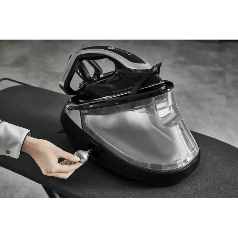 Tefal Pro Express Vision GV9821 3000 W 1.2 L Durilium AirGlide Autoclean padas Juoda, Sidabrinė